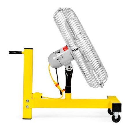 Hunter Fan Co. Jan Fan Jan Fan 24in Rugged Mobile Fan w/ Drop Cord Switch, 2 Speed, Silver, 3PK JF-RMF24-DCS-S